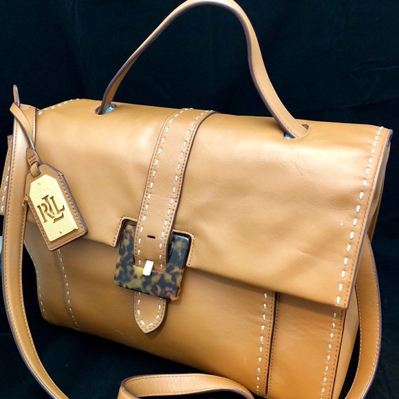 Ralph Lauren Double RL Handbags - Raulph Lauren 100% Leather Purse